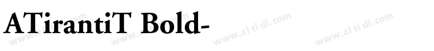 ATirantiT Bold字体转换
